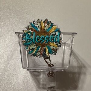 Colorful 'Blessed' Badge Reel